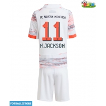 Bayern Munich Nicolas Jackson #11 Bortedraktsett Barn 2025-26 Kortermet (+ Korte bukser)